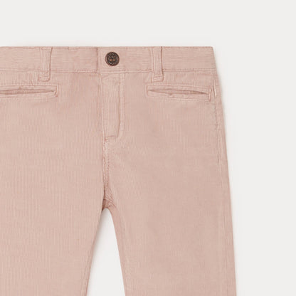 女童粉色灯芯绒长裤