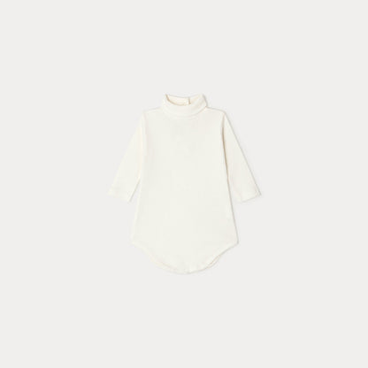婴儿白色棉连体衣