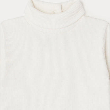 婴儿白色棉连体衣