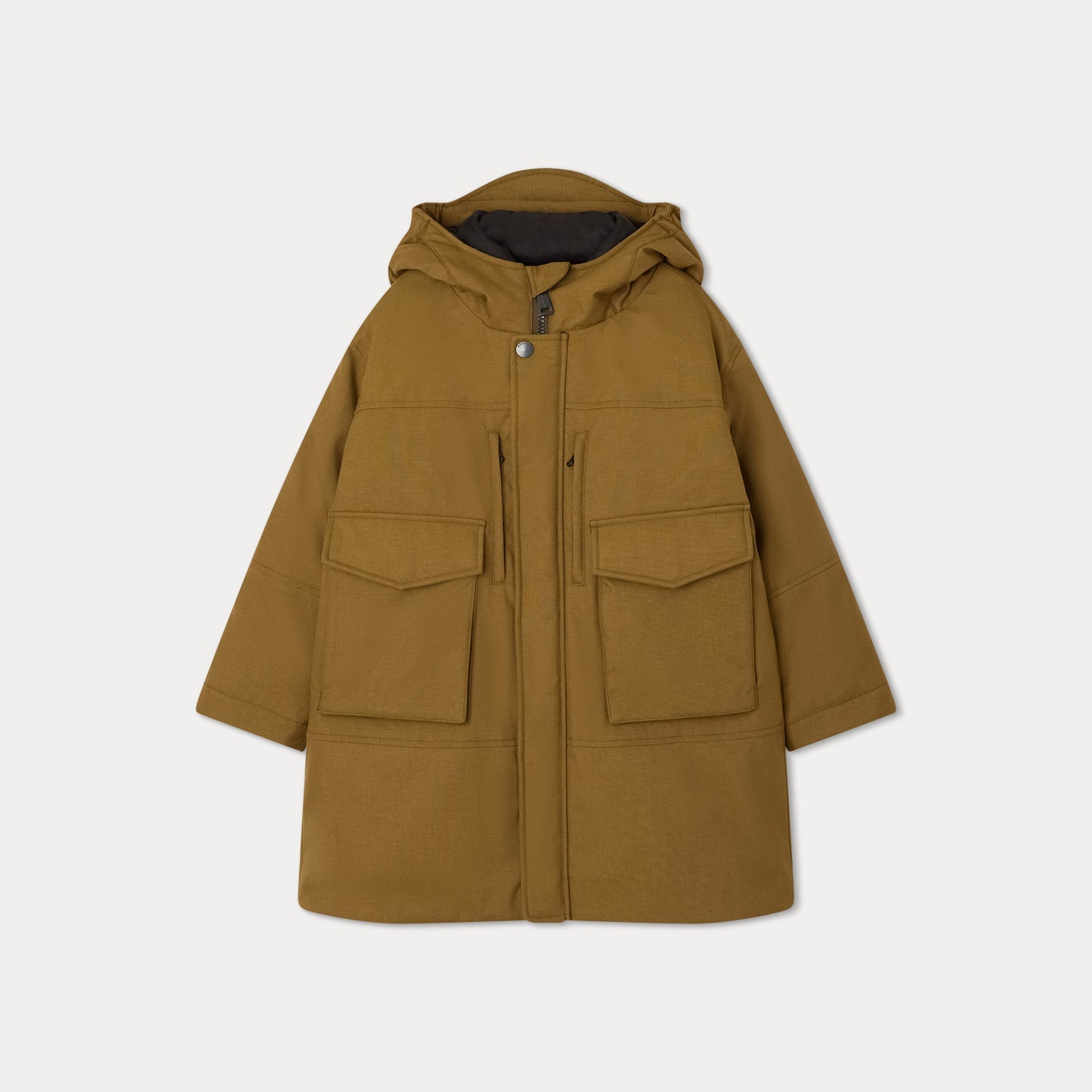 男童卡其色羽绒服