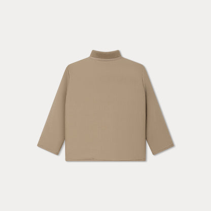 男童卡其色棉服