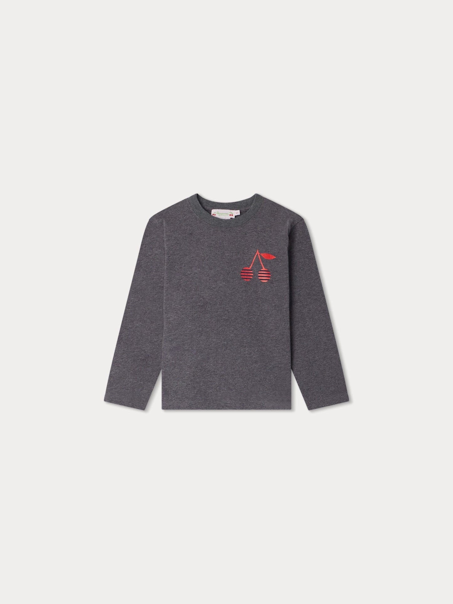 女童灰色Logo棉T恤