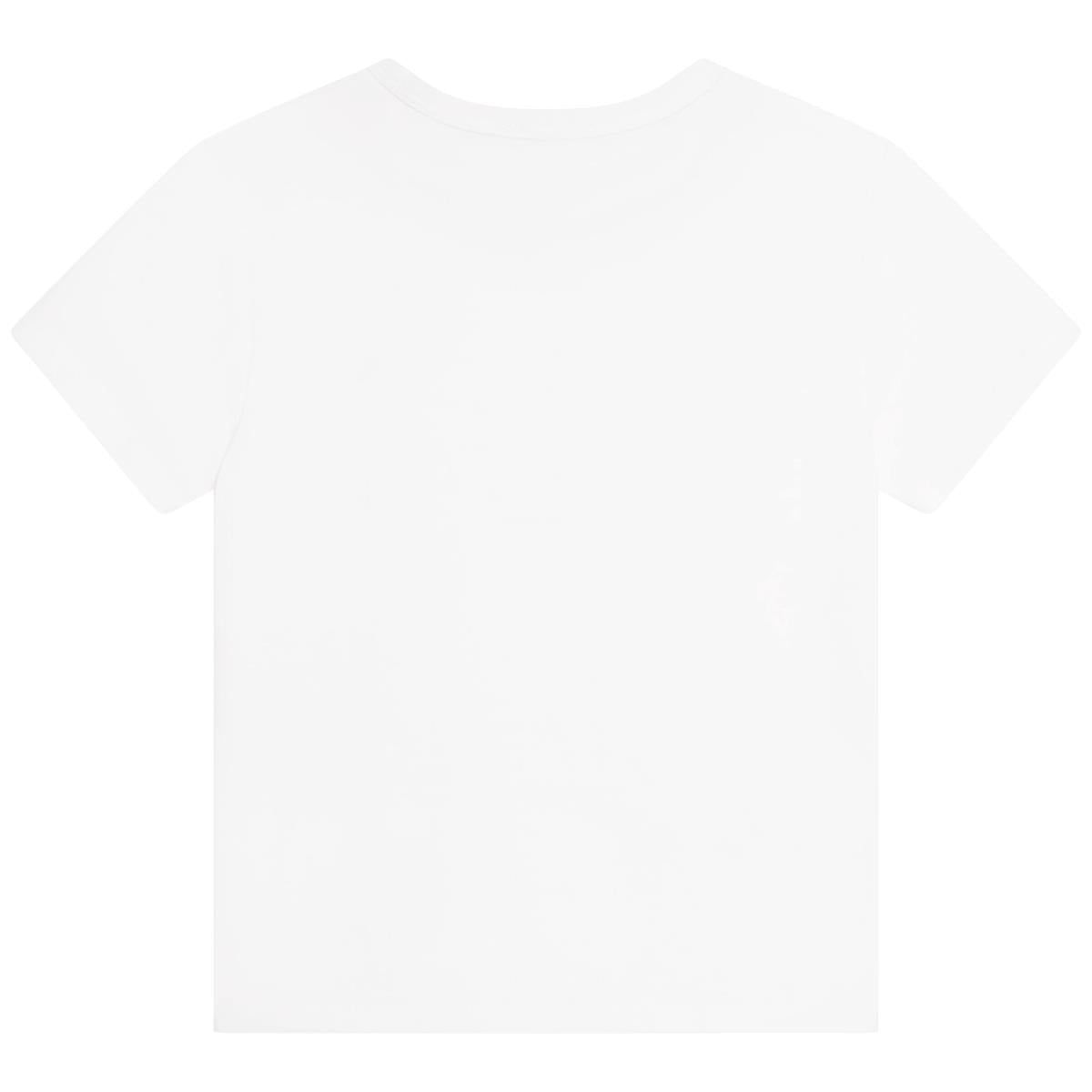 女童白色Logo T恤