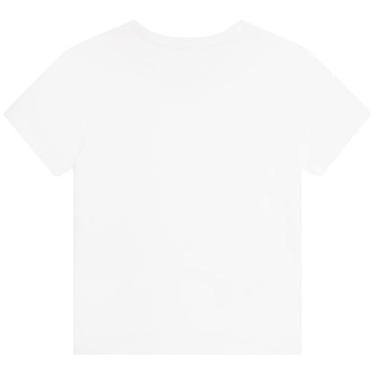 女童白色Logo T恤