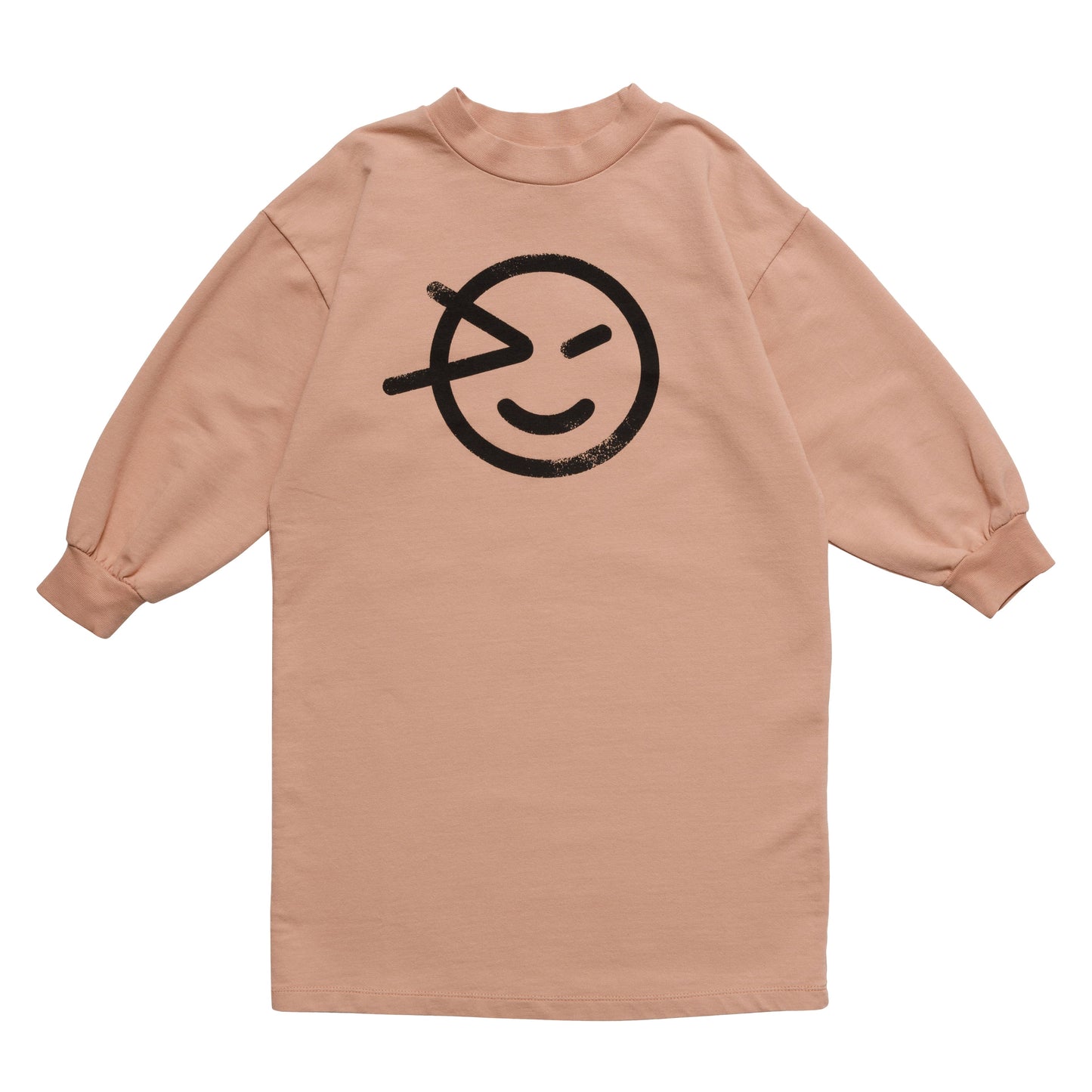 女童粉色Logo棉连衣裙