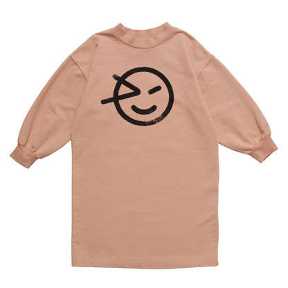 女童粉色Logo棉连衣裙