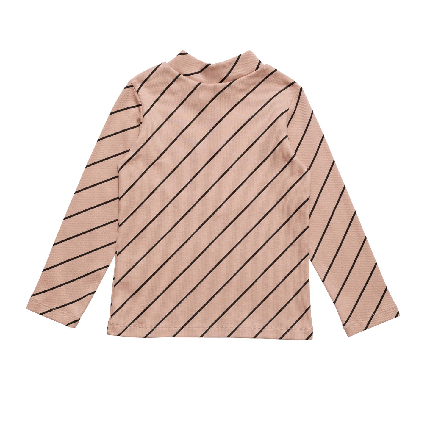 女童粉色条纹棉T恤