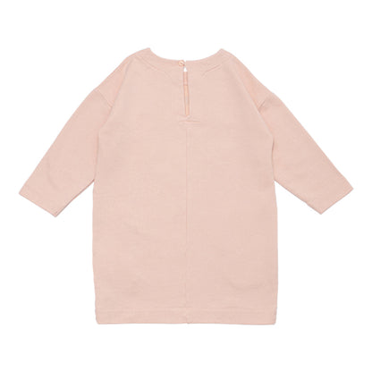 女童粉色Logo棉连衣裙