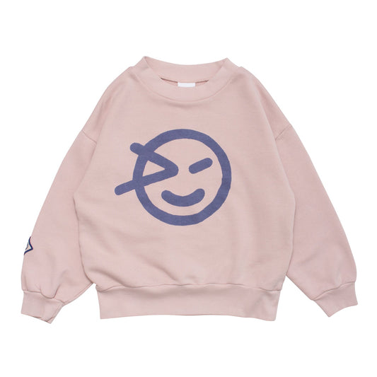 儿童粉色Logo棉卫衣