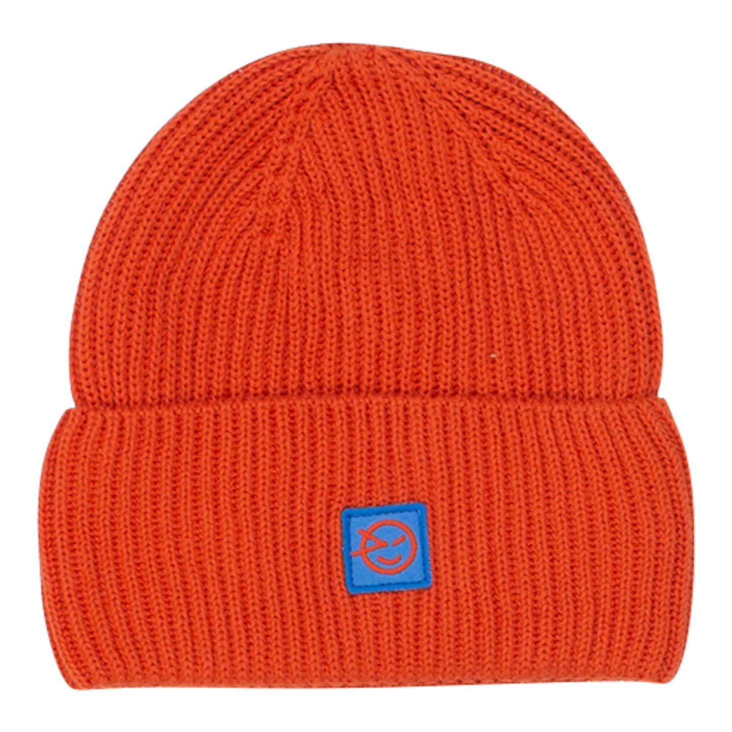儿童橙色针织帽子