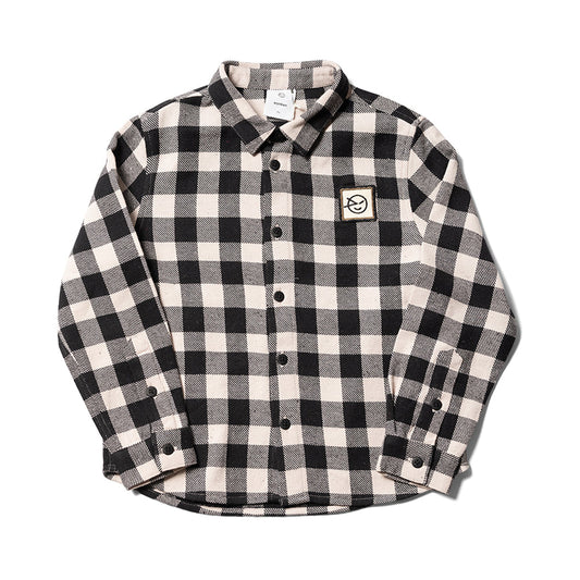 Boys & Girls Ecru Check Apache Cotton Shirt