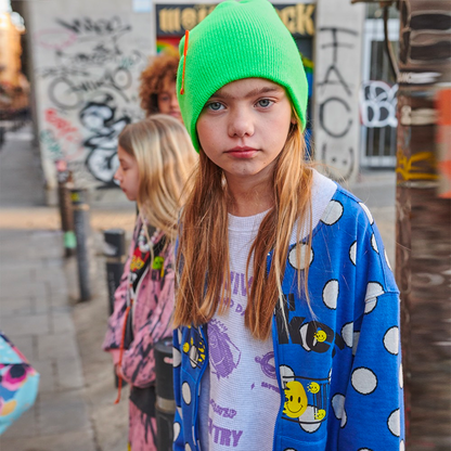 儿童蓝色拉链上衣