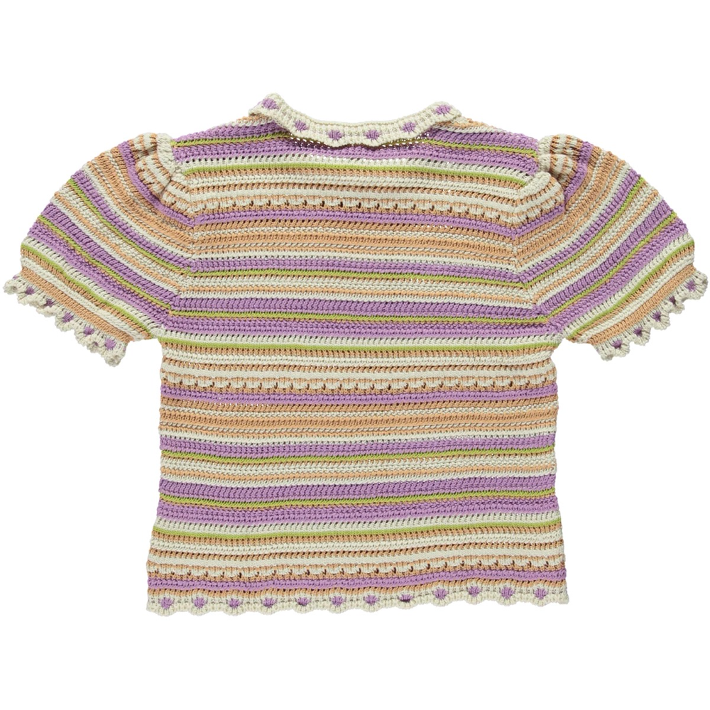 女童彩色针织棉T恤