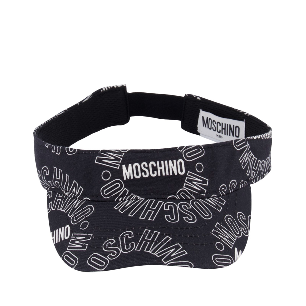 女童黑色Logo棉太阳帽