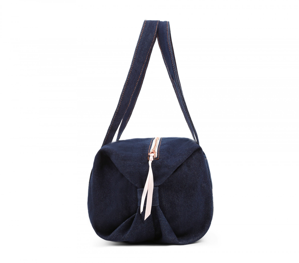 女童藏青色牛仔芭蕾舞包