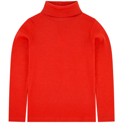 Girls Poppy Cotton Turtleneck
