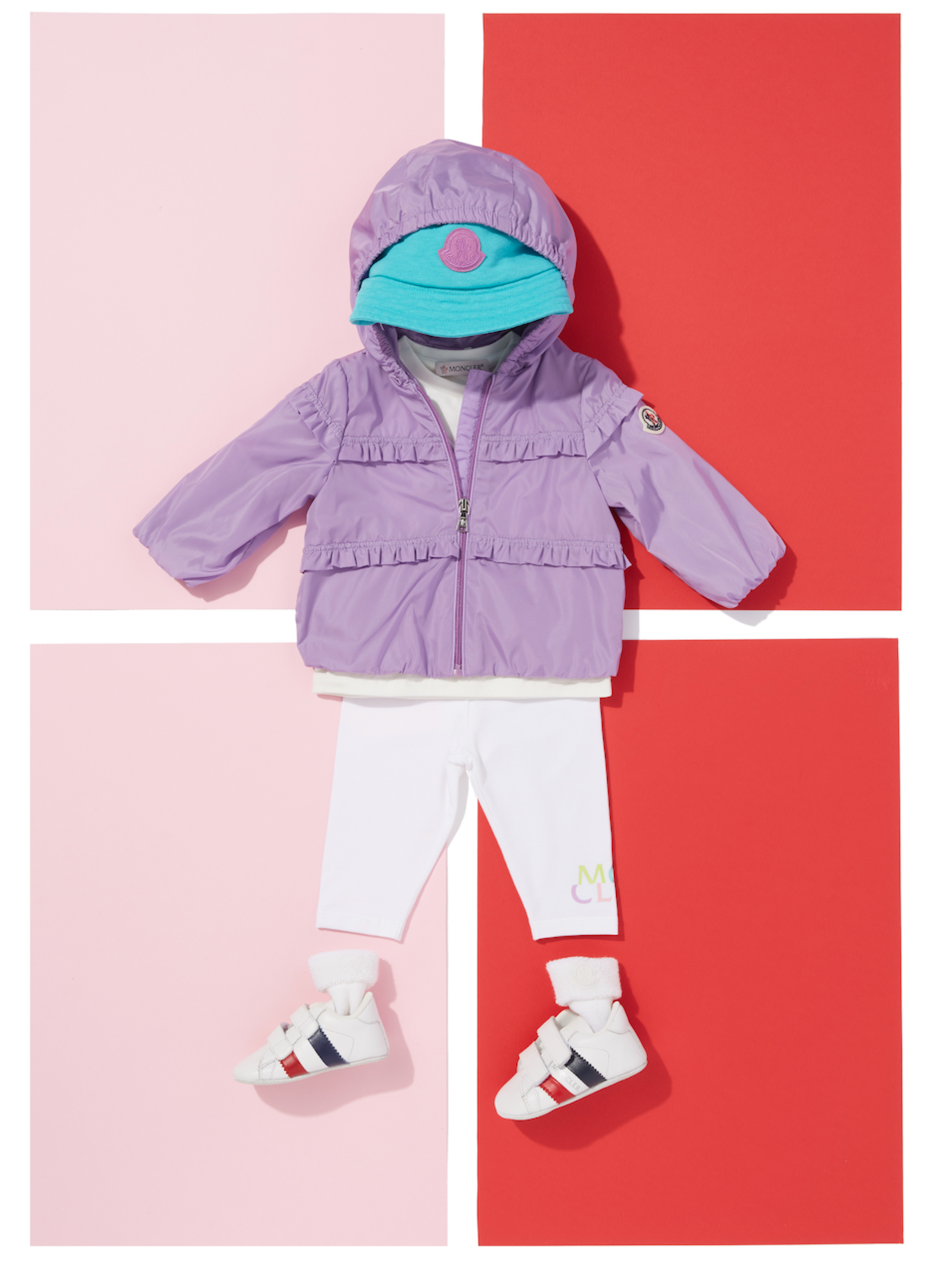 女婴紫色'HITI'夹克