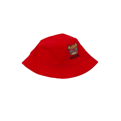 儿童红色小熊棉帽子