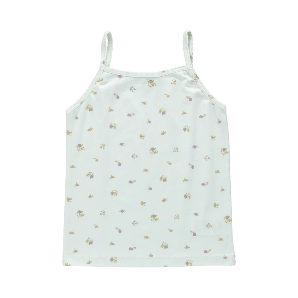 女童白色棉背心