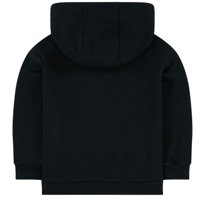 Boys & Girls Black FF Cotton Hoodie