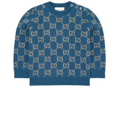 Baby Boys & Girls Petrol Blue GG Jumper