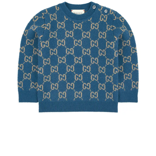 Baby Boys & Girls Petrol Blue GG Jumper