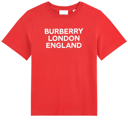 Boys & Girls Red Cotton T-Shirt
