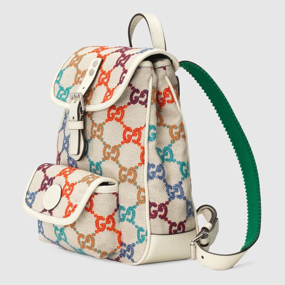 儿童米色GG背包