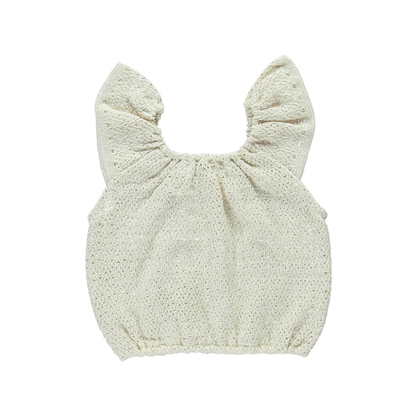 女童白色棉上衣