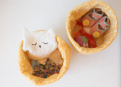 儿童蓝色碎花收纳包