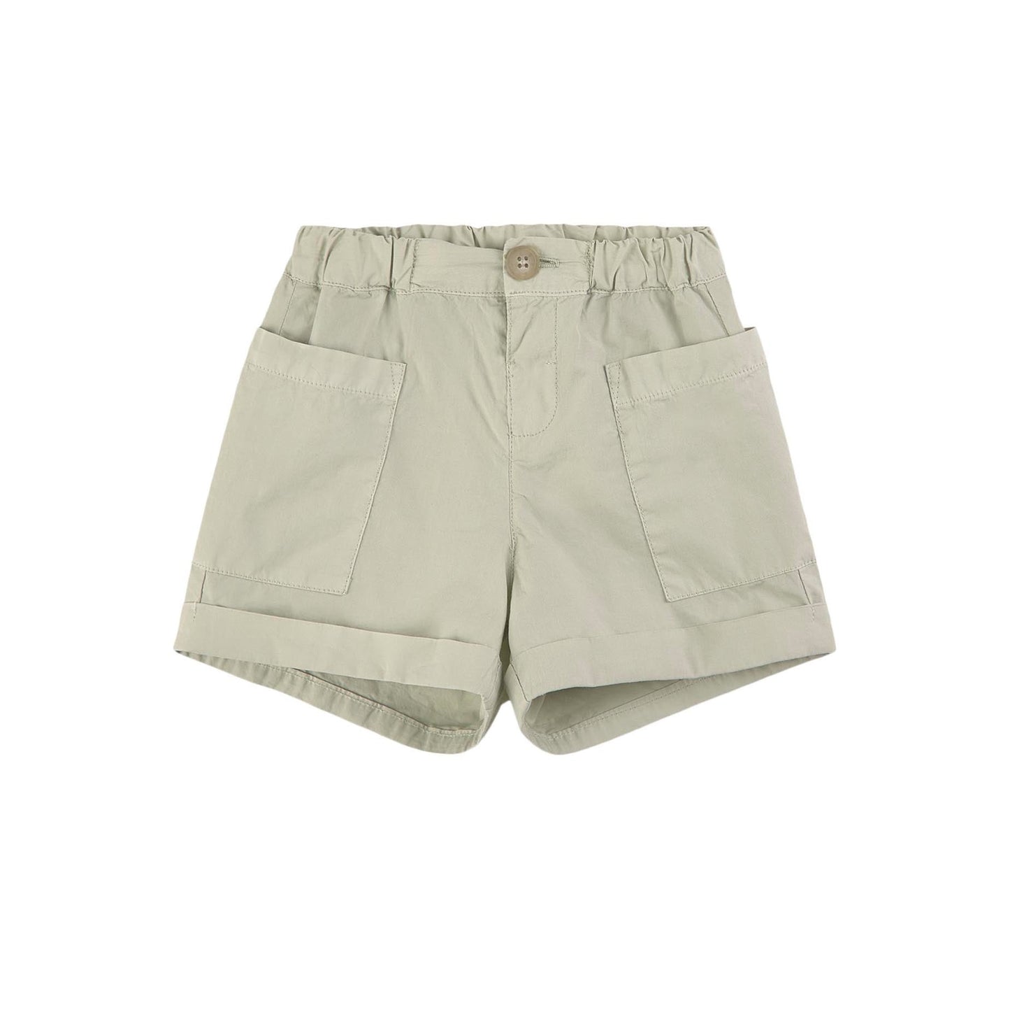 女童白色棉短裤