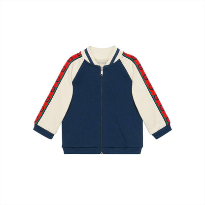 Baby Boys & Girls Prussian Blue Cotton Sweatshirt