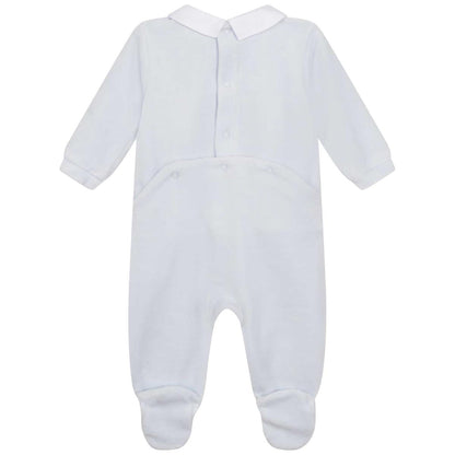 男婴浅蓝色连体衣