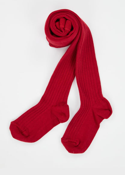 Baby Girls Scarlet Rib Tights