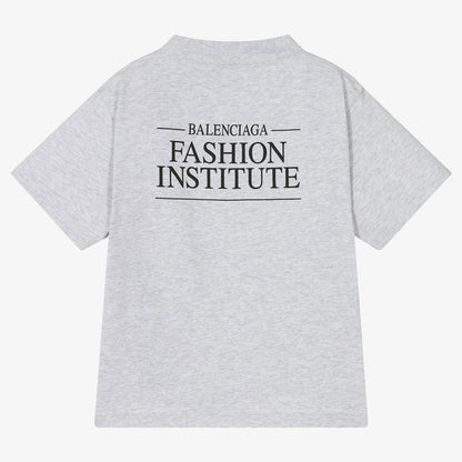 儿童灰色Logo棉T恤