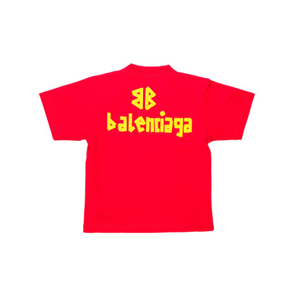 儿童红色Logo棉T恤