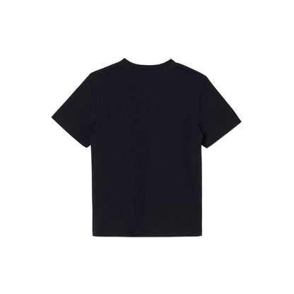 Boys & Girls Black Logo Cotton T-Shirt