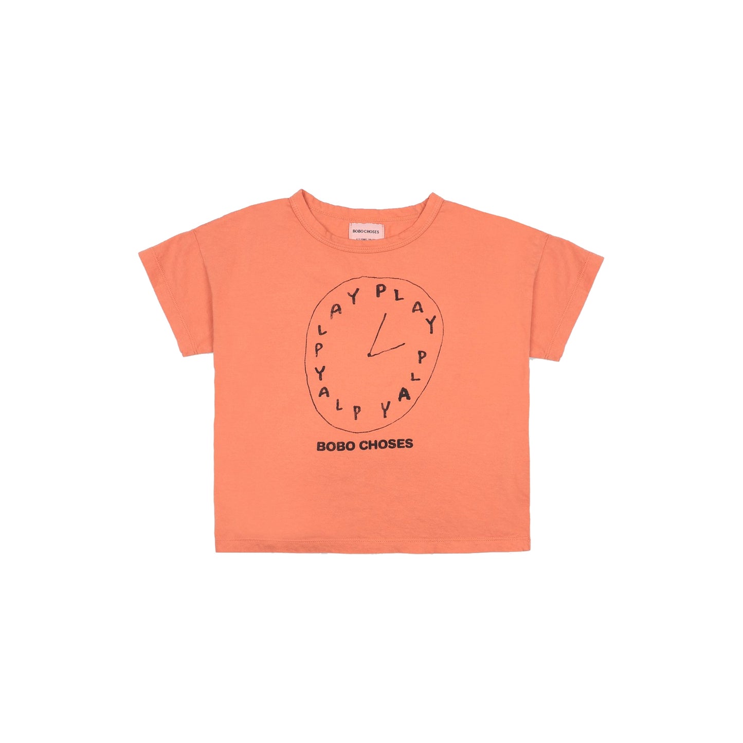 Girls Orange Playtime Cotton T-Shirt