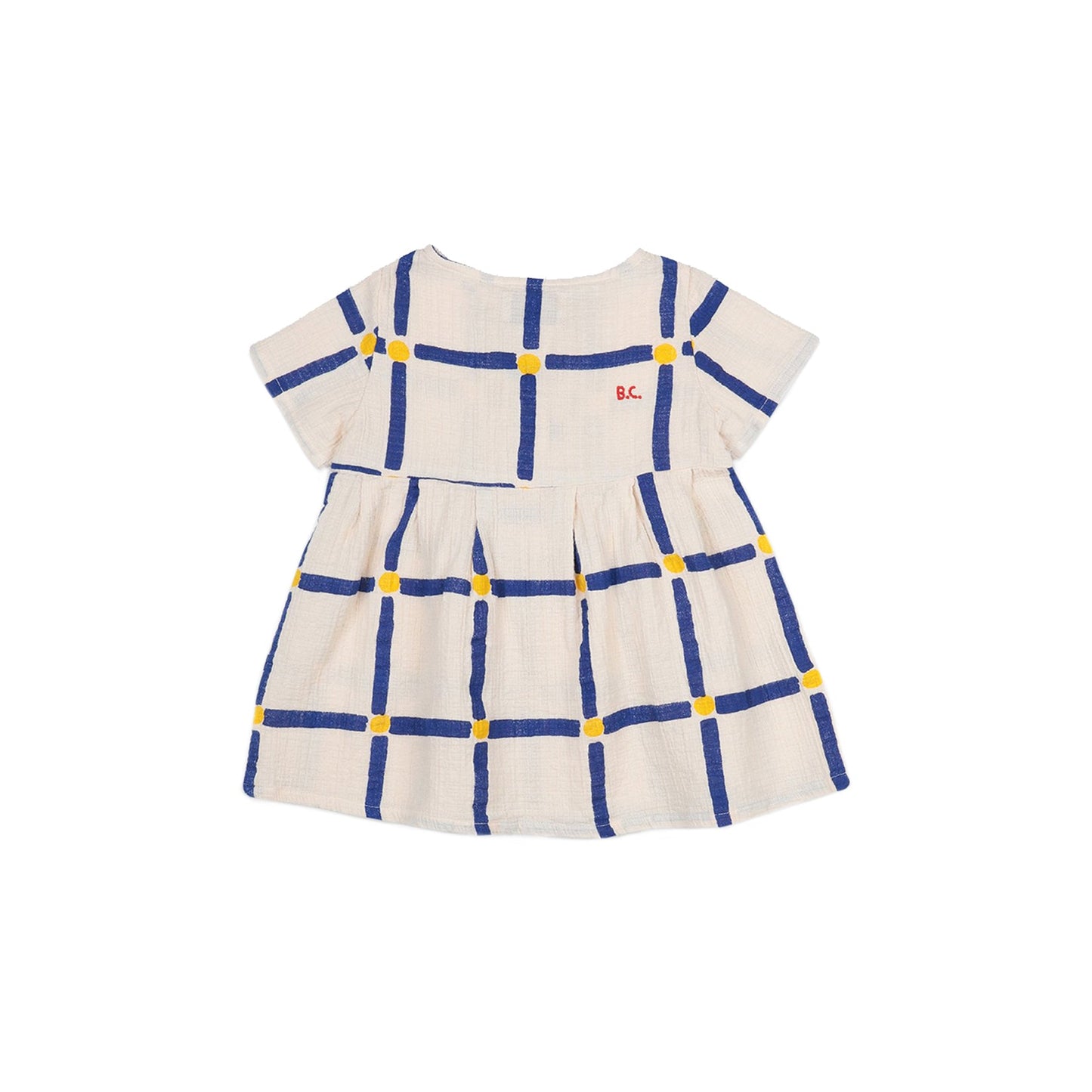 Baby Girls White Cube Cotton Dress