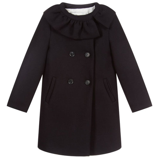 Girls Navy Coat