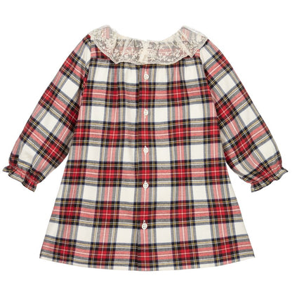 Baby Girls Red Check Dress