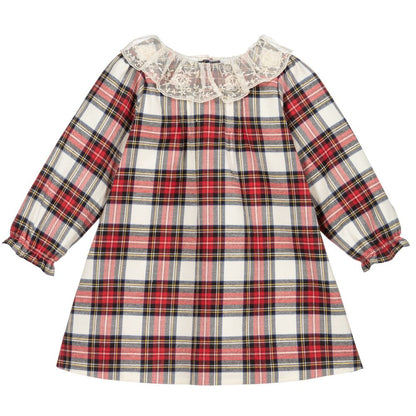 Baby Girls Red Check Dress