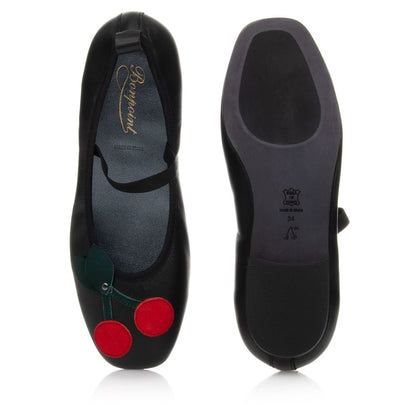 Girls Black Cherry Ballerina