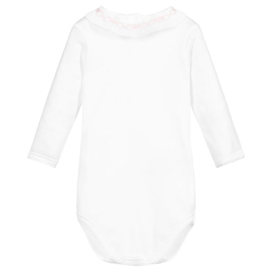 Baby Boys & Girls Pink Cotton Romper
