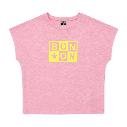 儿童粉色棉T恤