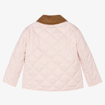 女童粉色棉服