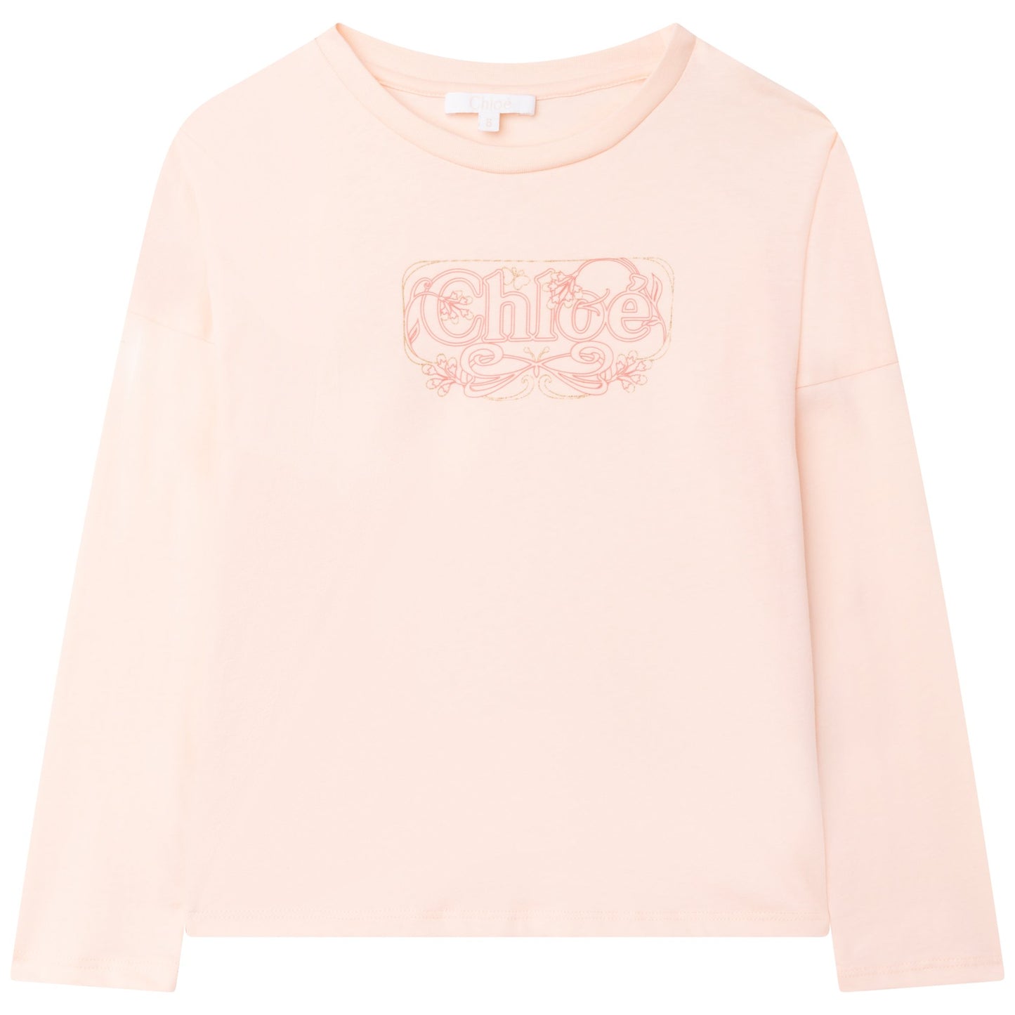 女童粉色Logo T恤