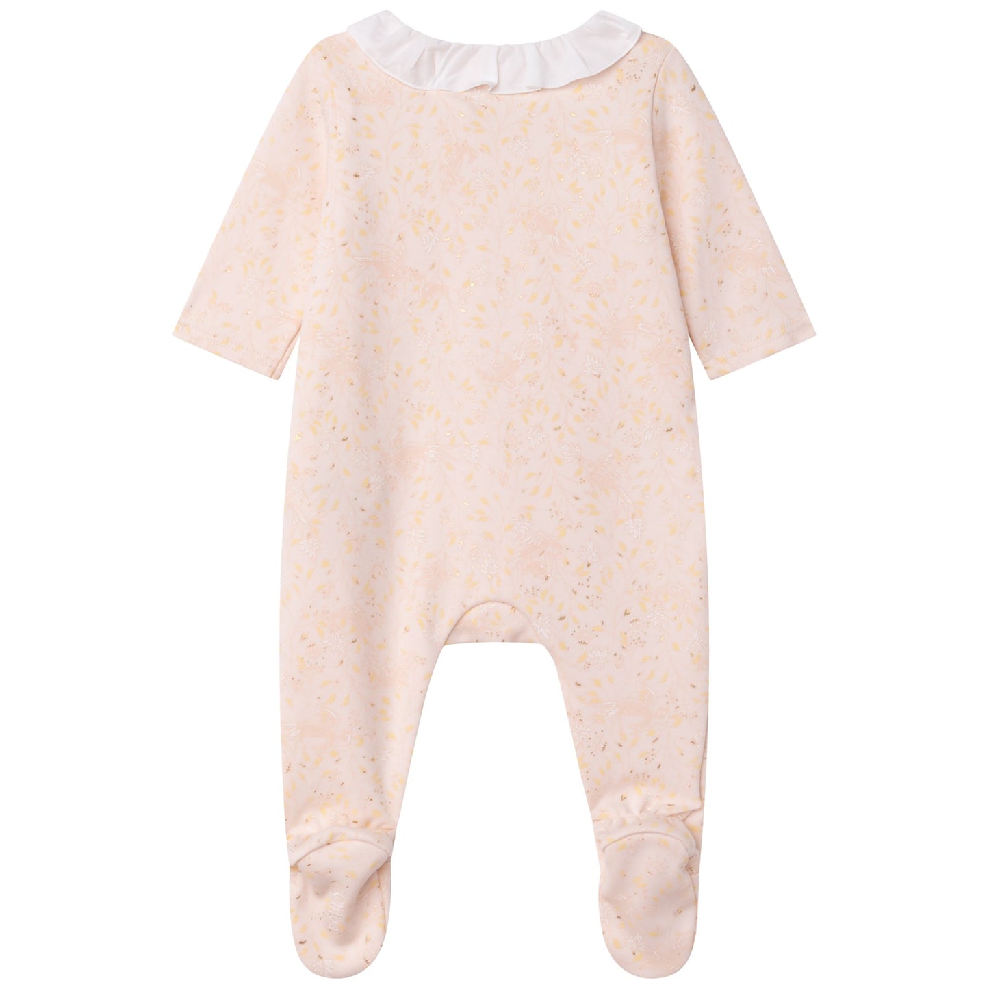 女婴粉色连体衣