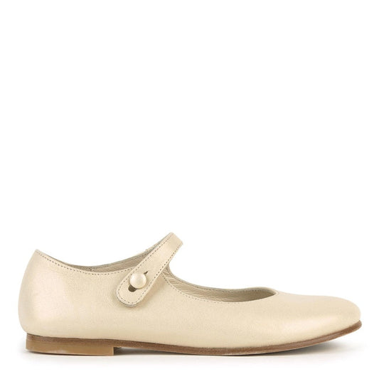 Girls Vanilla Buttoned Shoes