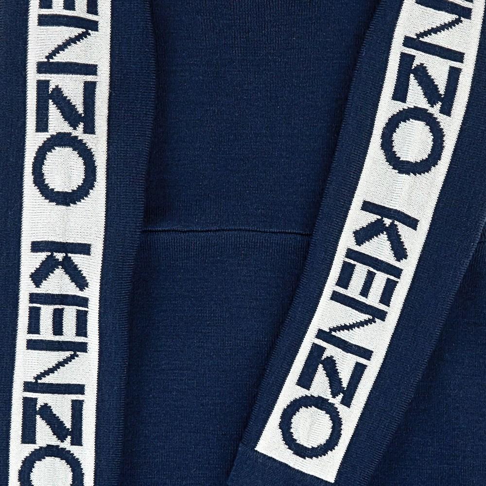 女童藏青色Logo针织连衣裙